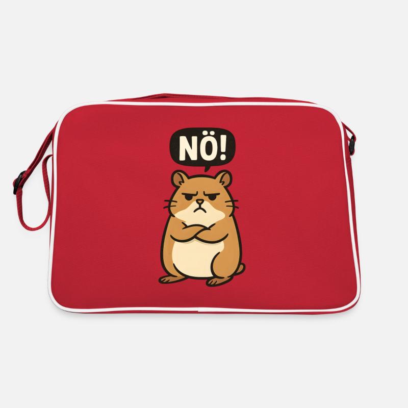 Statement Hamster Nö Einfach Nein Kein Bock Retro Tasche