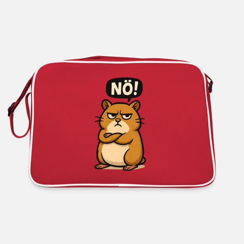 Hamster Einfach Nö Statement Meme Retro Tasche