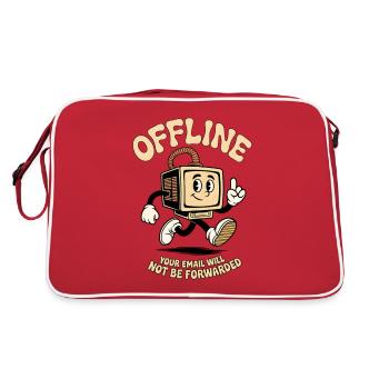 Hors ligne, votre e-mail ne sera pas transféré - Sac Retro - rouge/blanc - Dos