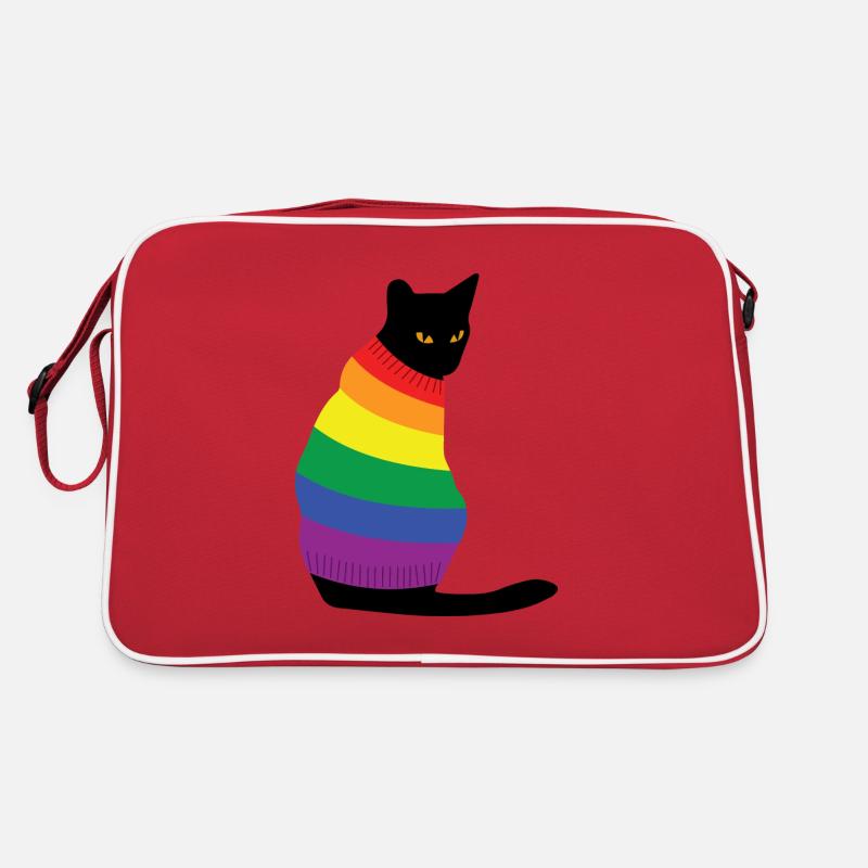 rainbow cat Retro Bag