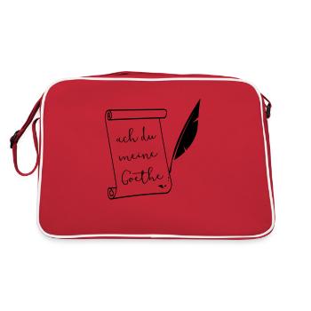oh you my Goethe - Retro Bag - red/white - Back