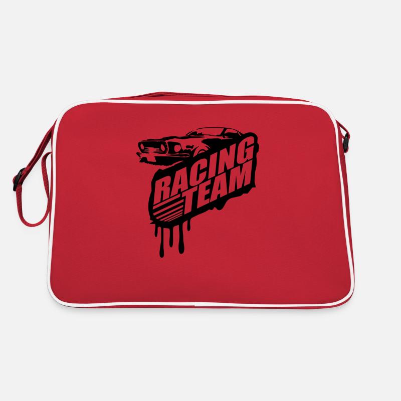 Racing Team Graffiti Stamp Design Retro Bag
