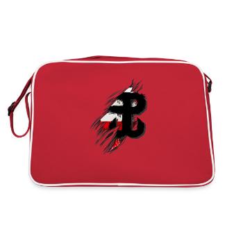PW Znak Polski Walczącej polski patriota, kotwica - Retro Bag - red/white - Back