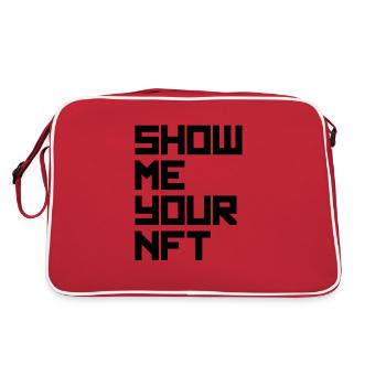 show me your nft black - Retro Bag - red/white - Back