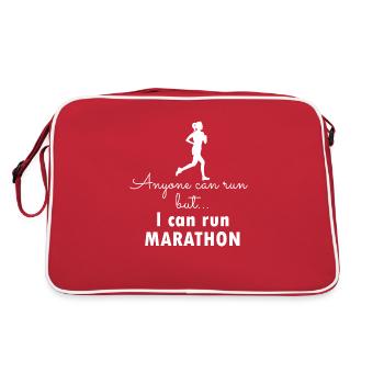 Marathon Running - Retro Bag - red/white - Back
