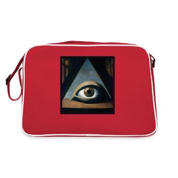The Occult Eye - Retro Bag - red/white - Back