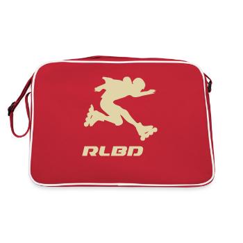 skater jump Rollerblader light - Retro Bag - red/white - Back