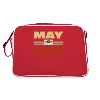 53e anniversaire mai millésime 1970 idée cadeau - Sac Retro - rouge/blanc - Dos
