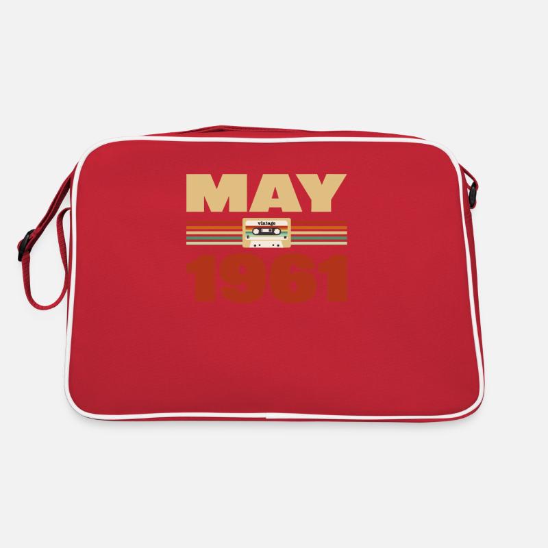 62e anniversaire mai millésime 1961 Idée cadeau Sac Retro