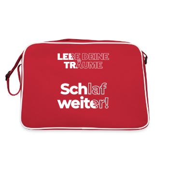 Sleep on - Retro Bag - red/white - Back