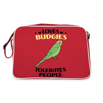 Perruche ondulée - Sac Retro - rouge/blanc - Dos