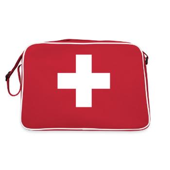 Switzerland Cross Swiss Flag Schwiiz Decoration - Retro Bag - red/white - Back