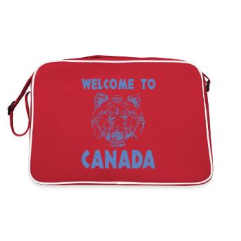Bienvenue au Canada - Sac Retro - rouge/blanc - Dos
