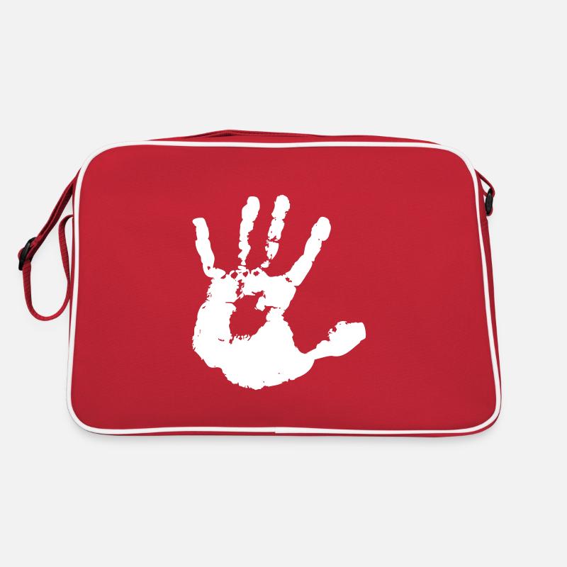 Encre d’impression à la main empreinte de main non interdite ne pas Sac Retro