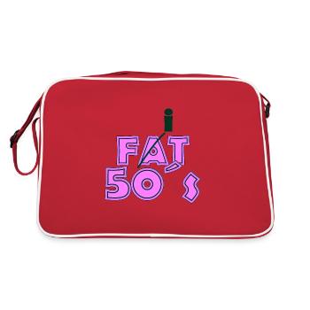 Fat Années 50 Rose Vert Foncé - Sac Retro - rouge/blanc - Dos