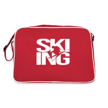skiing - Retro Bag - red/white - Back