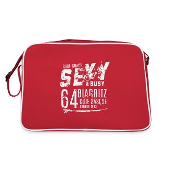 Surf coach sexy busy Biarritz - Sac Retro - rouge/blanc - Dos