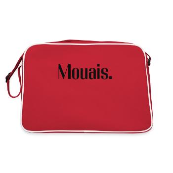 Mouais. | Cadeau pour ados ou râleurs - Sac Retro - rouge/blanc - Dos