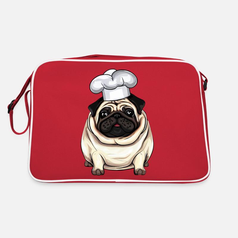 Carlin de cuisine, conception créative de chien Sac Retro