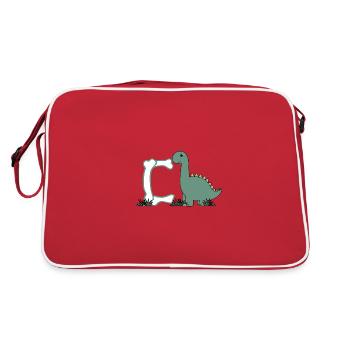 Letter C - Retro Bag - red/white - Back