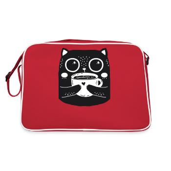 black_cat - Retro Bag - red/white - Back
