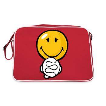 Smiley Plead - Retro Bag - red/white - Back