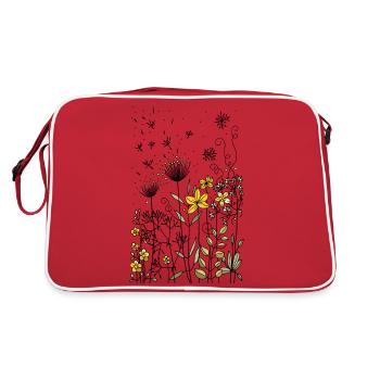 Fleurs - Sac Retro - rouge/blanc - Dos