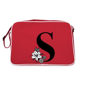Letter S - Retro Bag - red/white - Back