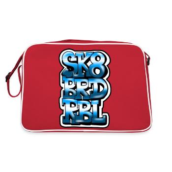 Skateboard Rebel - Retro Bag - red/white - Back