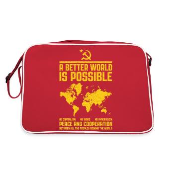 Internationalisme communiste - Sac Retro - rouge/blanc - Dos