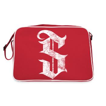 Tshirt alphabet initial S - Sac Retro - rouge/blanc - Dos