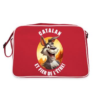 Catalan et fier de l'être - Sac Retro - rouge/blanc - Dos