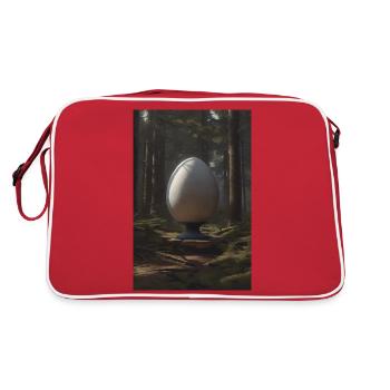 L’œuf dans la forêt Un - Sac Retro - rouge/blanc - Dos