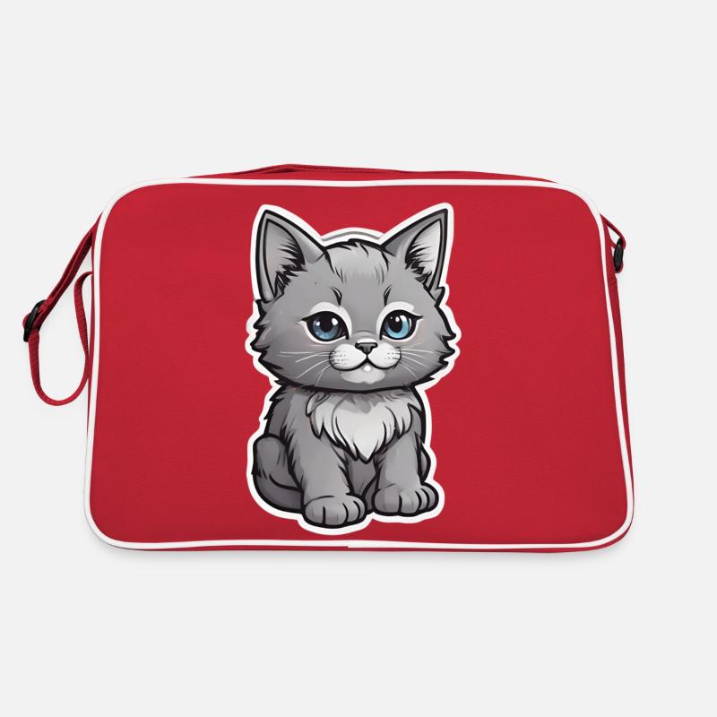 Design chaton mignon Sac Retro