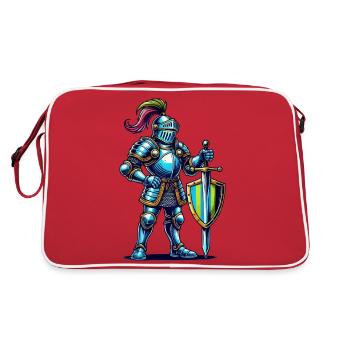 Bande dessinée Knight - Sac Retro - rouge/blanc - Dos