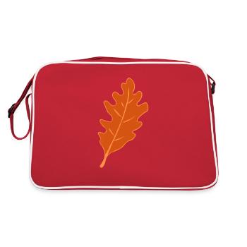 Oak - Oak Leaf - Autumn - Retro Bag - red/white - Back