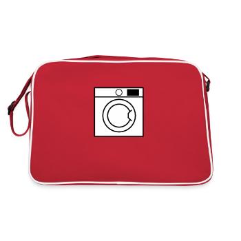 lave-linge - Sac Retro - rouge/blanc - Dos
