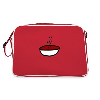 soupe - Sac Retro - rouge/blanc - Dos