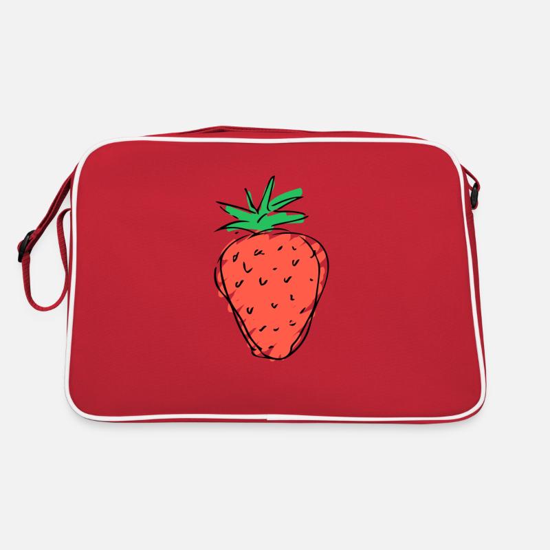 Fraise - dessin Sac Retro