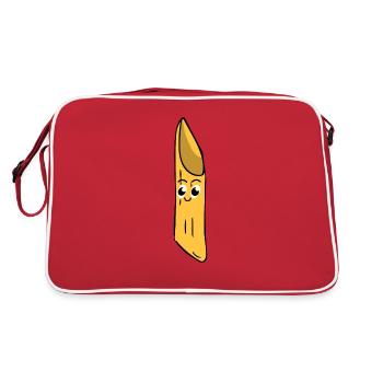 Nouilles - humour - Sac Retro - rouge/blanc - Dos