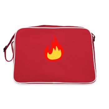 Flamme - Sac Retro - rouge/blanc - Dos