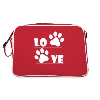 Chien chien - Sac Retro - rouge/blanc - Dos