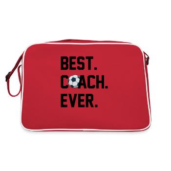 BESTER TRAINER FUßBALL - Retro Tasche - Rot/Weiß - Hinten