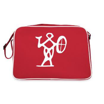sami shaman noaid - Retro Bag - red/white - Back