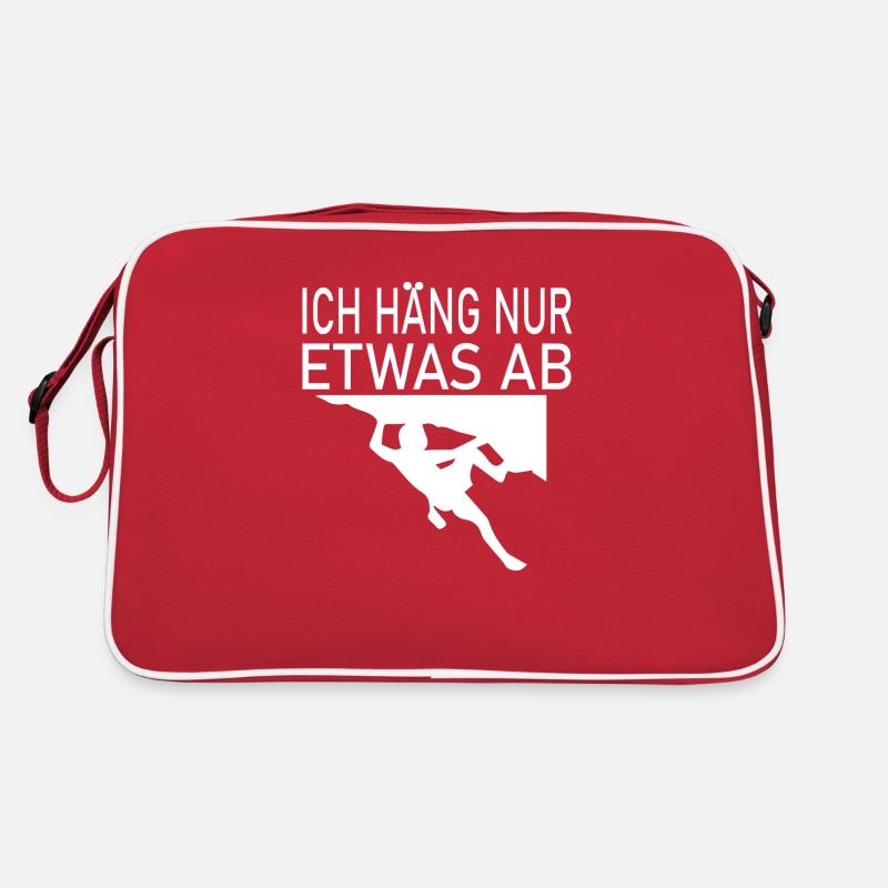 climbing - Retro Tasche - Rot/Weiß