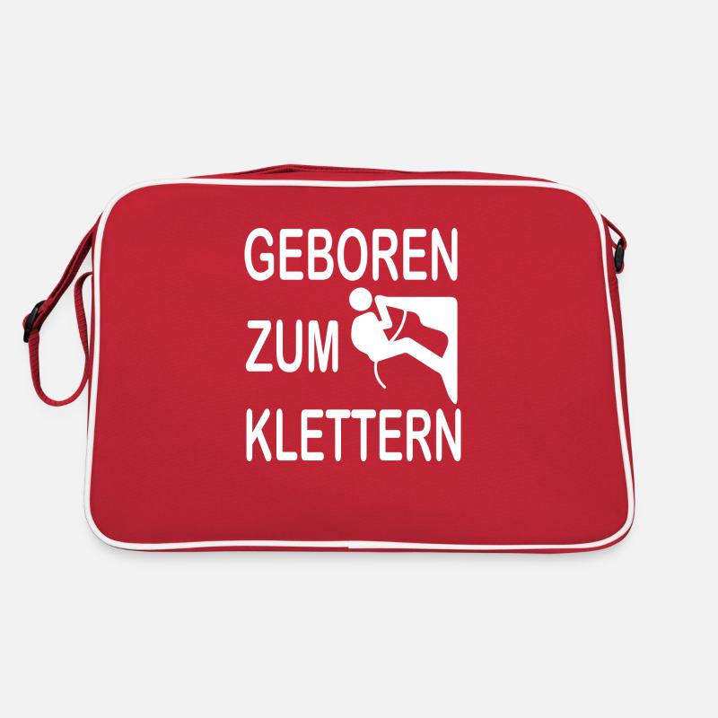 climbing - Retro Tasche - Rot/Weiß