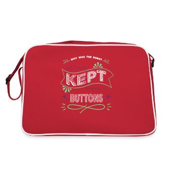 statement biomedical engineering bot funny quote - Retro Bag - red/white - Back