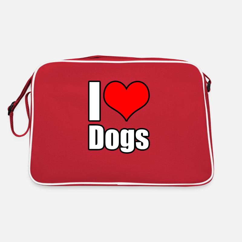 J’aime les chiens Sac Retro