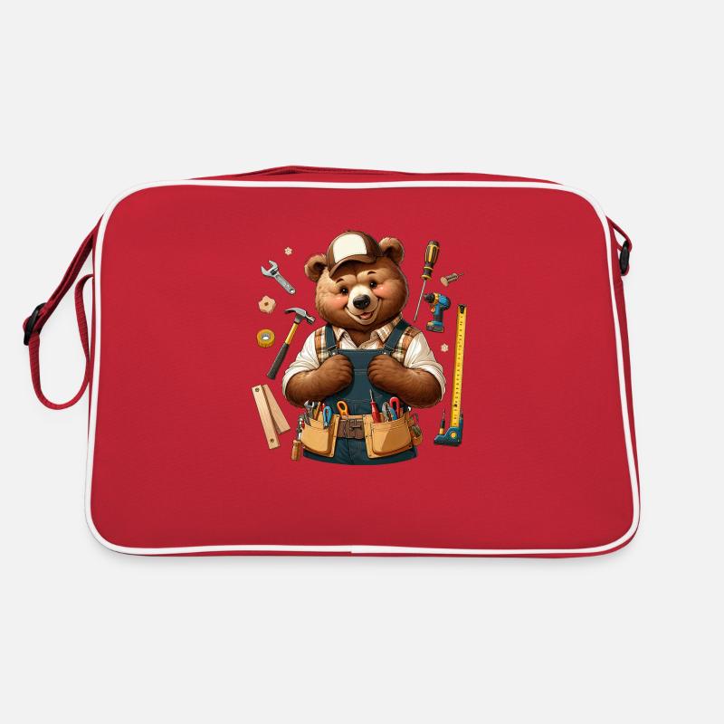 Ours mignon artisan Sac Retro