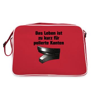 Les collectionneurs de montres aiment les arêtes claires et vives - Sac Retro - rouge/blanc - Dos